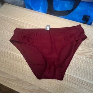 Aerie - Burgundy Hipster Bikini Bottom